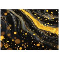 FOTOTAPETE Abstrakt Marmor Schwarz 300x210 cm - Multicolor, Papier (300/210cm) - Wallarena