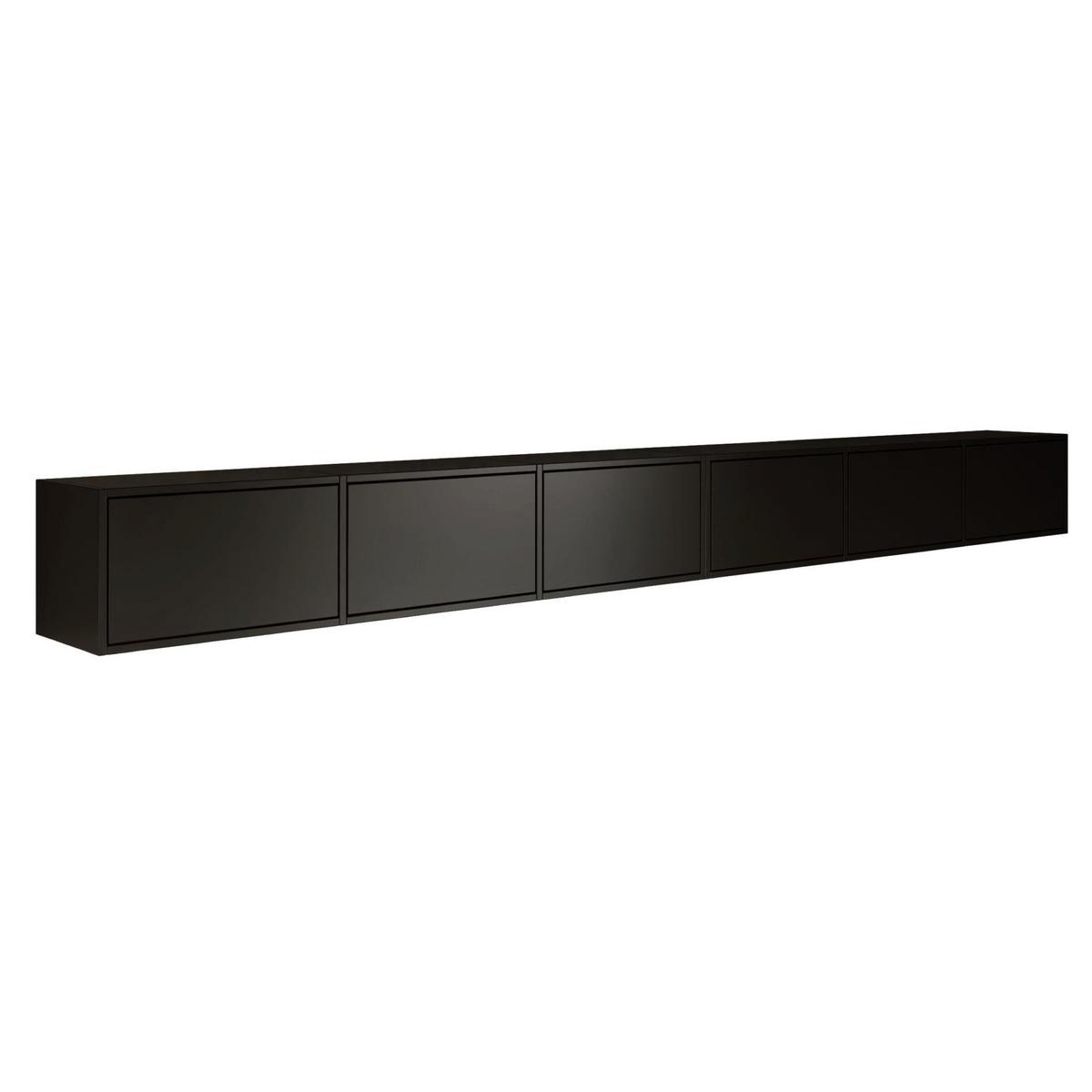 TV-LOWBOARD Framme hängend Schwarz 300/30/30 cm - Schwarz, Holzwerkstoff (300.2/30/30cm) - Selsey
