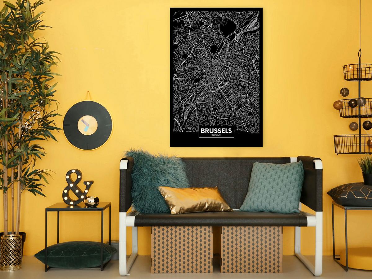 KUNSTDRUCK Schwarz-Weiß 40/60 cm - Schwarz, Textil (40/60cm) - KUNSTLOFT