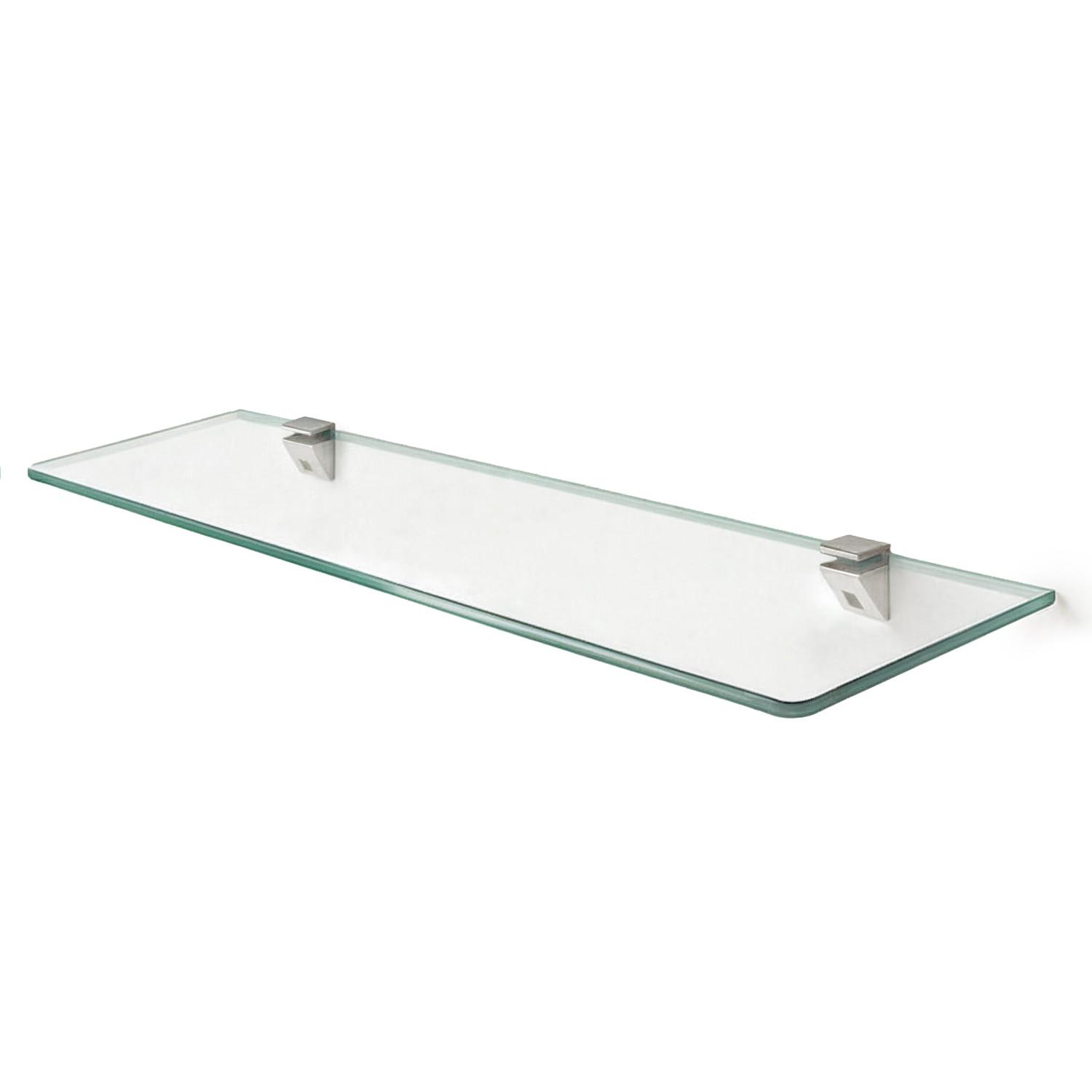 GLASABLAGE 90x13 cm Glas Weiß - Transparent, Glas (90/0.6/13cm) - TULUP