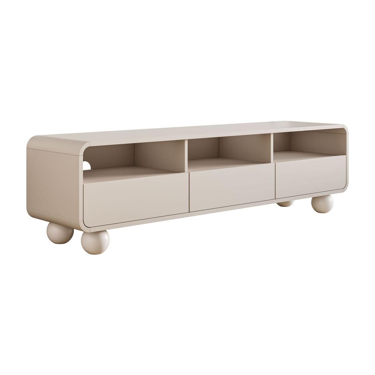 TV-SCHRANK OLIVIO 160 cm mit Schubladen - Kaschmir, Holzwerkstoff (160/44/39cm) - Lookway