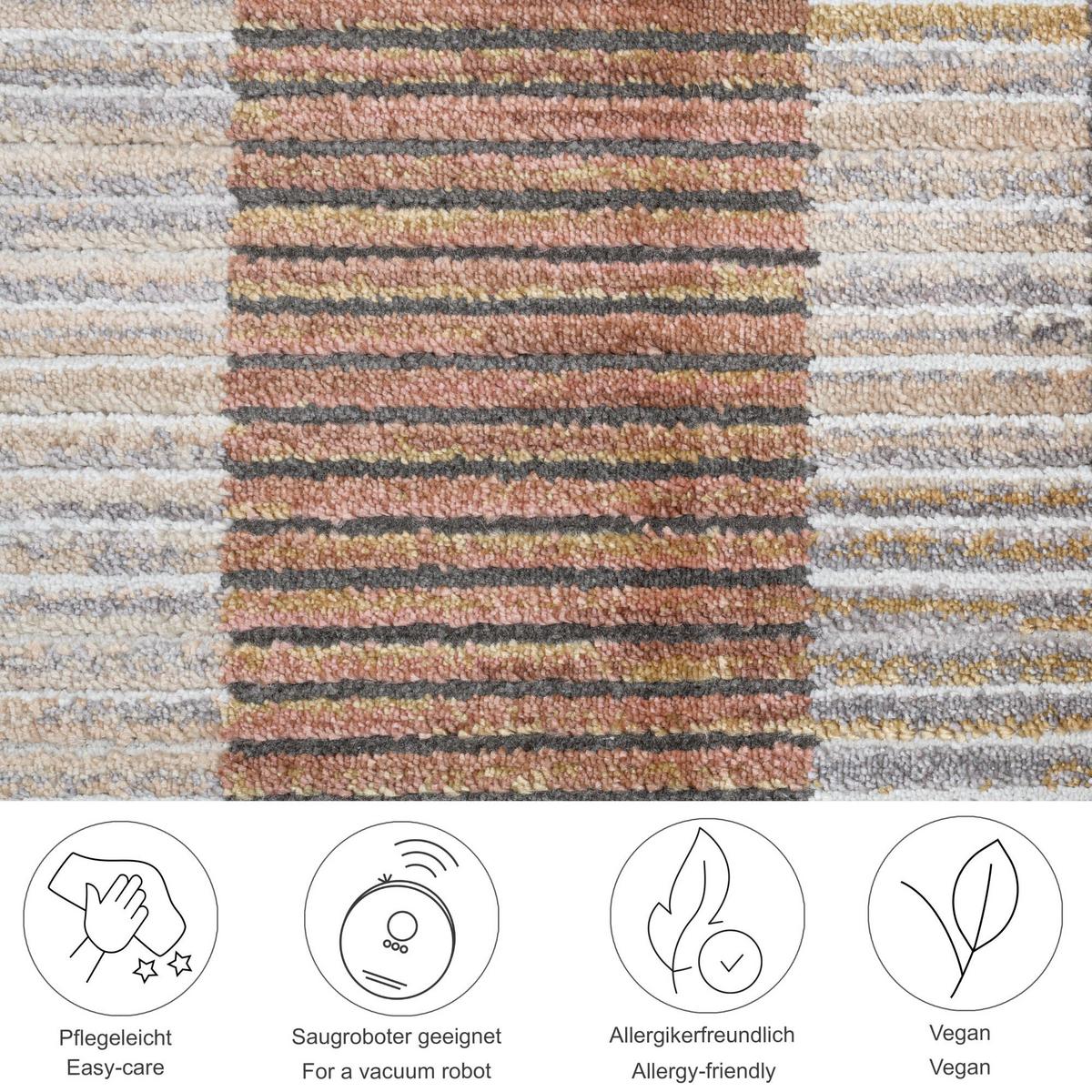 FLACHWEBETEPPICH Corduletta 80x280 cm - Multicolor, Textil (80/280cm) - Gino Falcone