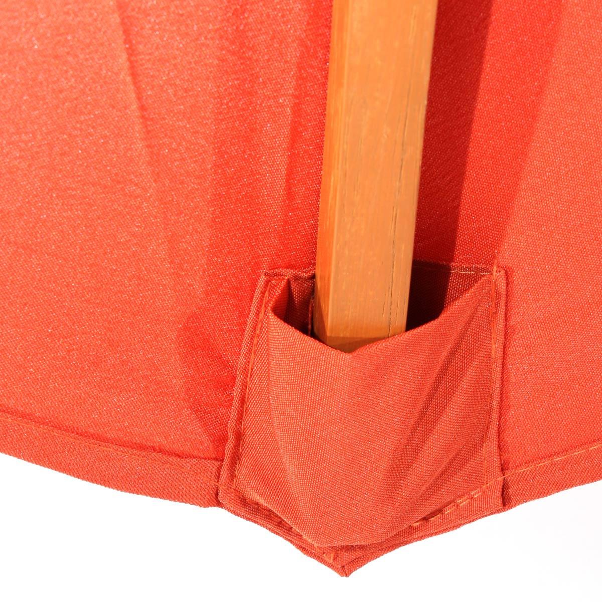 SONNENSCHIRM Orange - Orange, Holz (300/300cm) - MCW