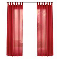 SCHLAUFENGARDINEN Voile 2er Set 245x140 cm Rot - Rot, Textil (140/245cm) - Gardinenbox.eu