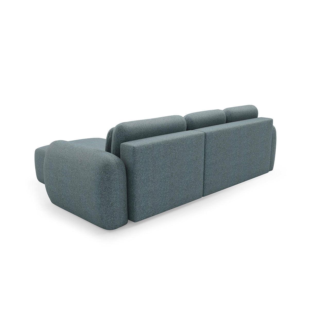 ECKSOFA Carmela 3 Sitzplätze Blau - Blau, Holz (304/190cm) - Petits-meubles