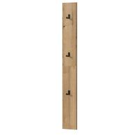 GARDEROBENPANEEL Evoke Eiche, Wandgarderobe 15 x 160 cm - Eichefarben, Holzwerkstoff/Metall (15/160/4cm) - Inn.Furn