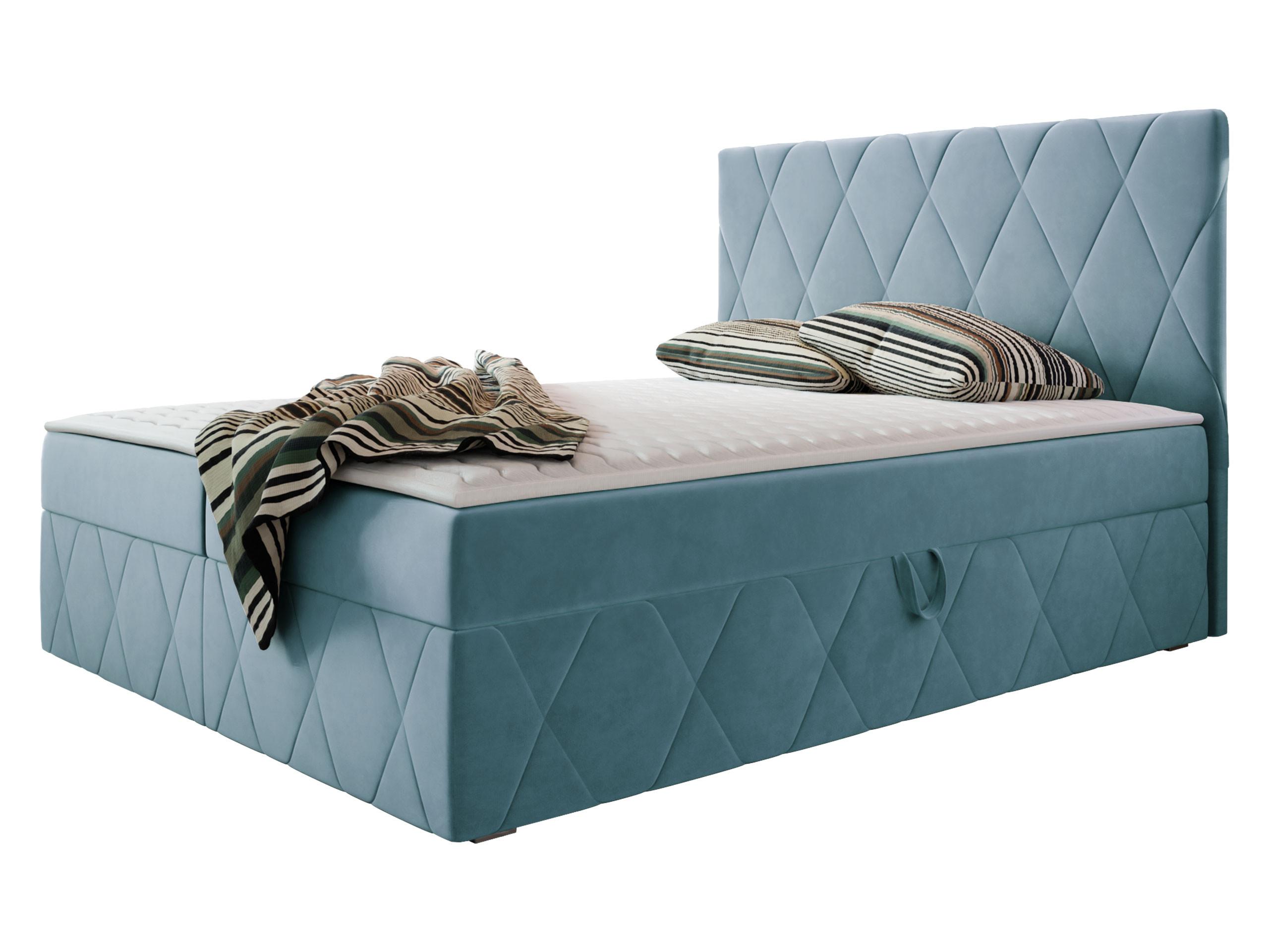 BOXBETT Simoti - H3 - Blau, Holzwerkstoff (160/200cm) - MIRJAN24