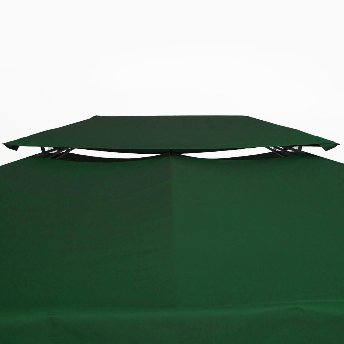 ERSATZDACH Pavillondach, Polyester, Grün - Grün, Kunststoff (300/20/400cm) - Outsunny