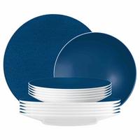 TAFELSERVICE Life Fashion Classic Blue 12-tlg. - Blau, Keramik (2/2/2cm) - Seltmann Weiden