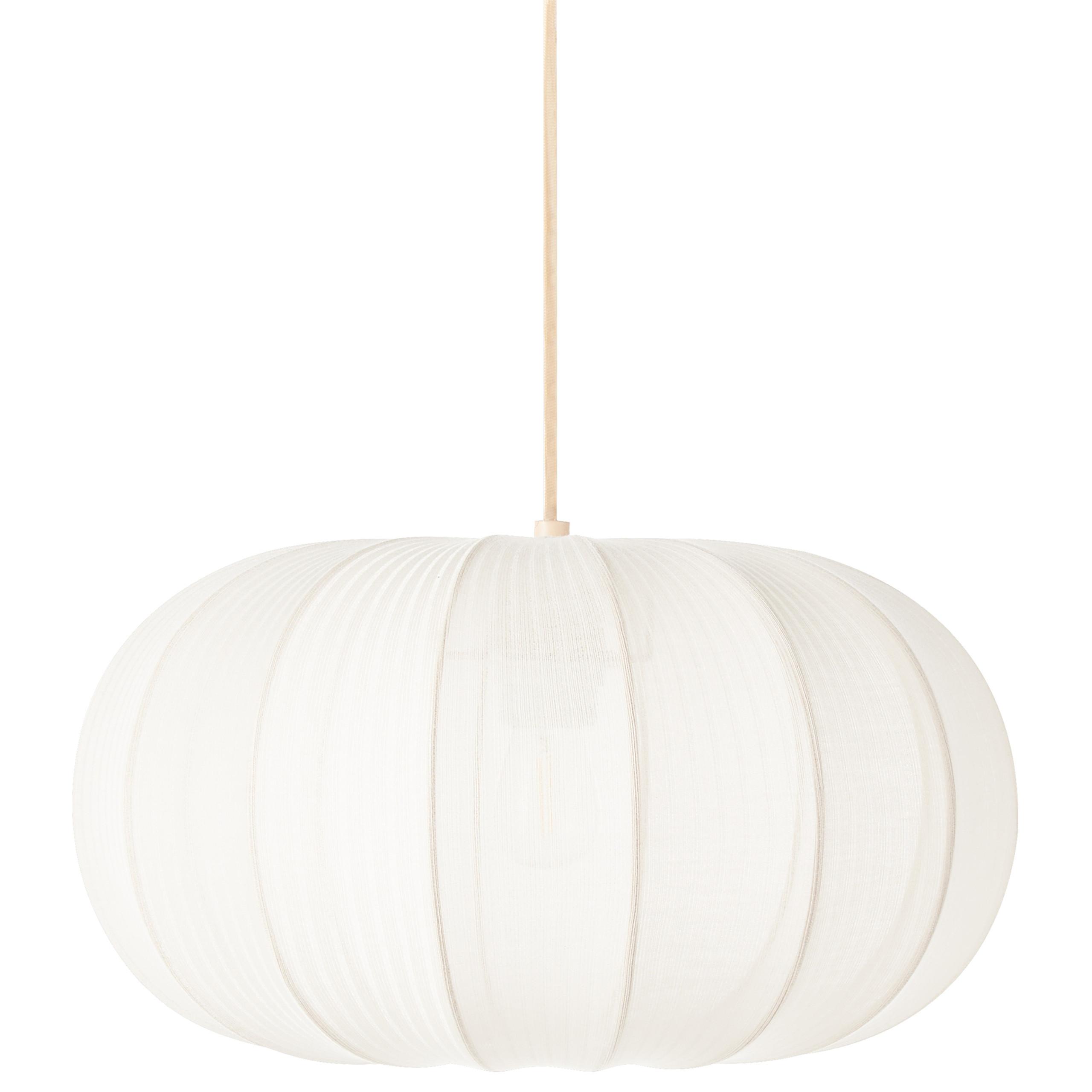 HÄNGELEUCHTE Weiß Tocuyo - Weiß, Textil (36/36/75cm) - Beliani