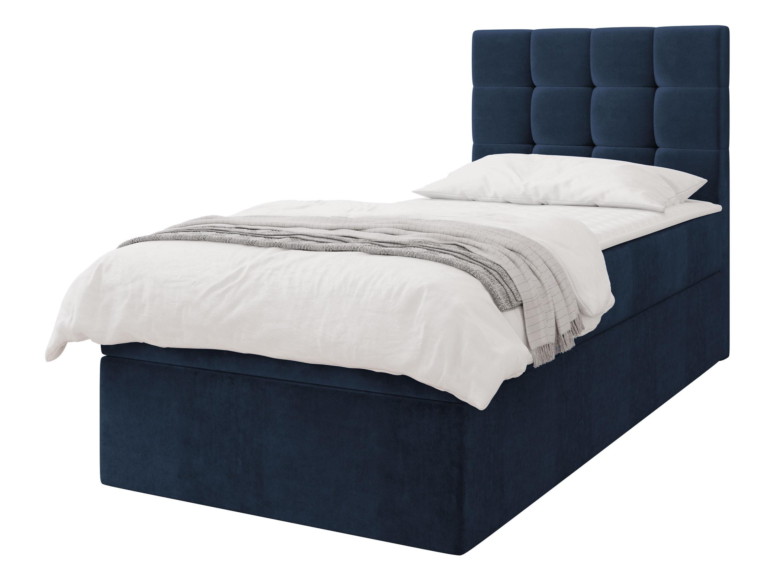 BOXBETT Luanda Single - H3 - Blau/Schwarz, Holz/Kunststoff (100/200cm) - MIRJAN24
