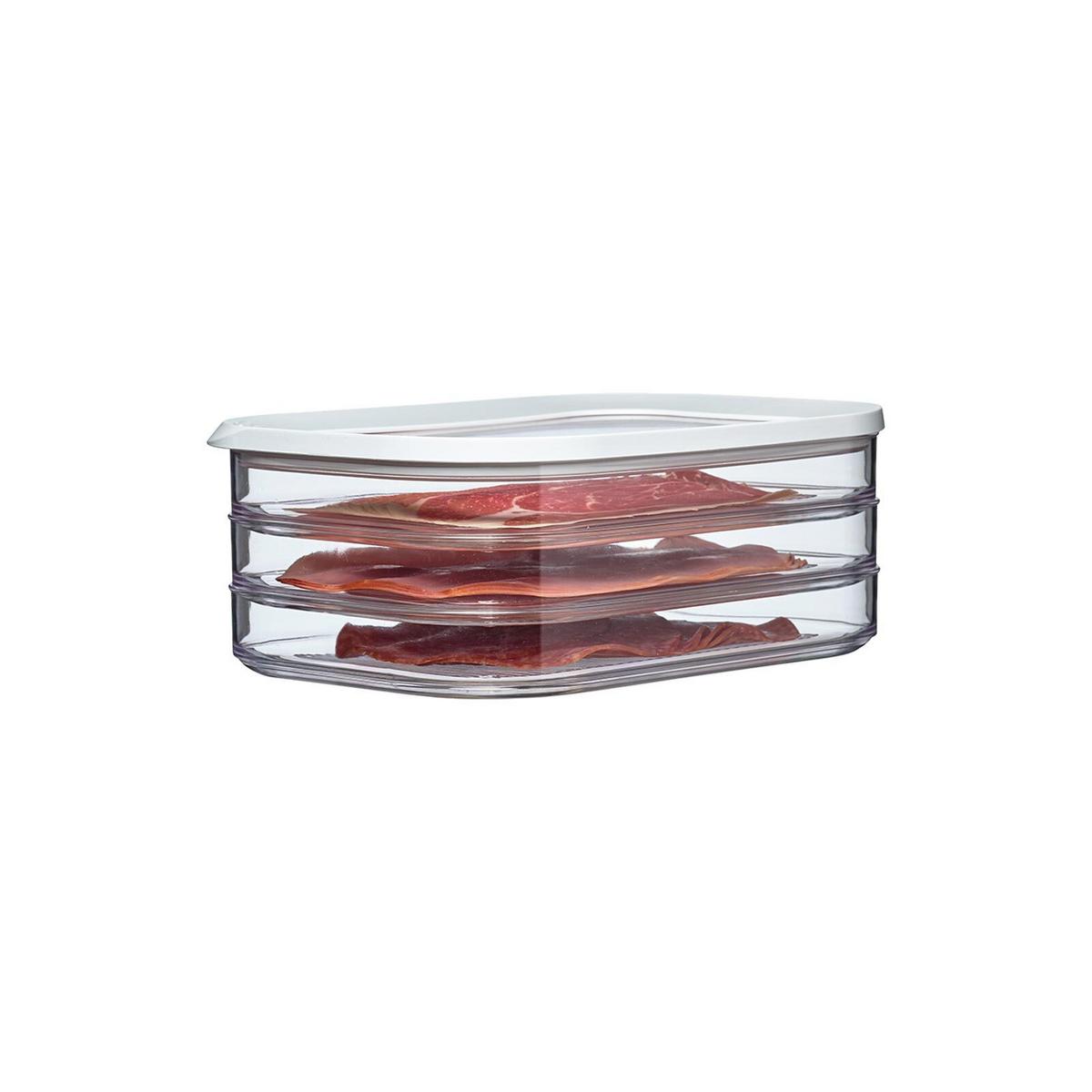 AUFSCHNITTDOSEN Modula transparent 5er Set - Transparent, Kunststoff (2/2/2cm) - Mepal