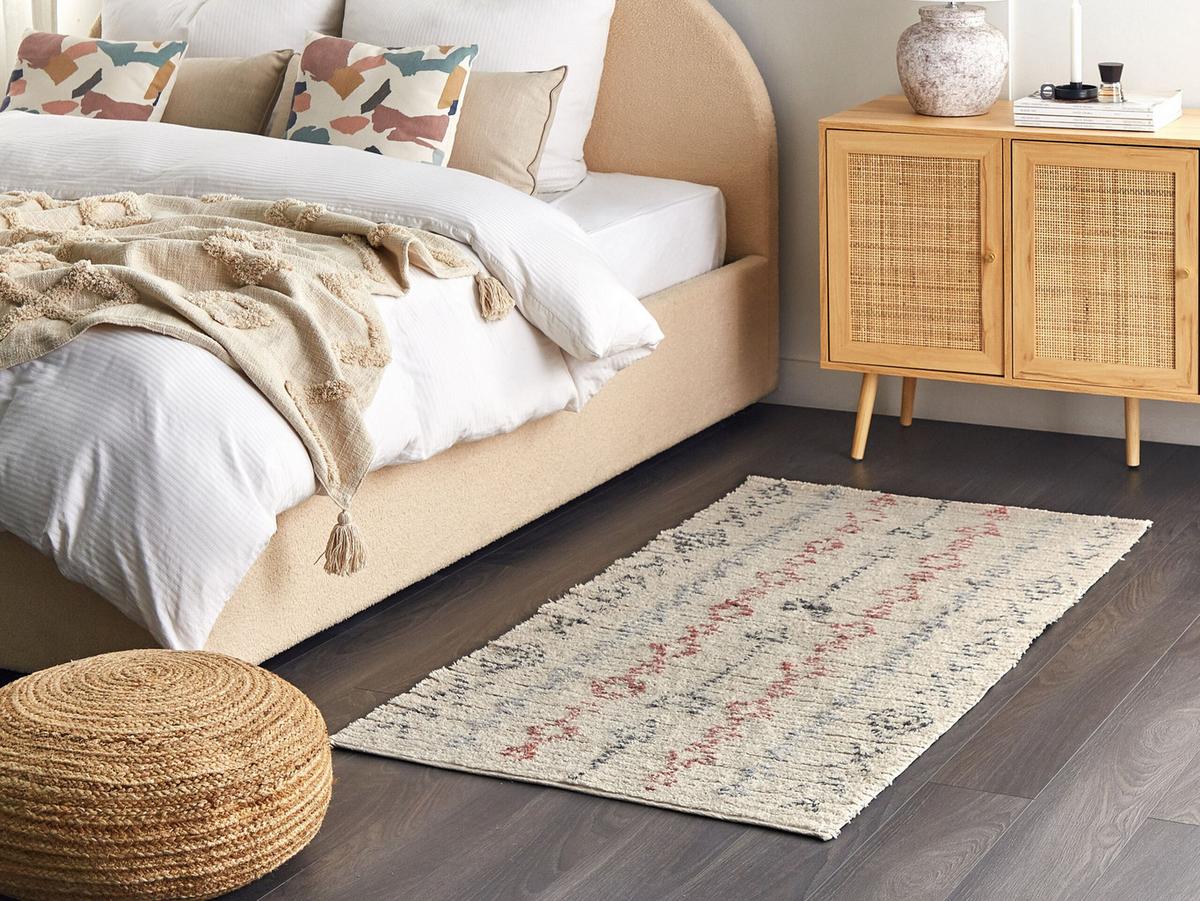 KURZFLOR-TEPPICH Dispur 150/80 cm - Beige, Textil (80/150cm) - Beliani