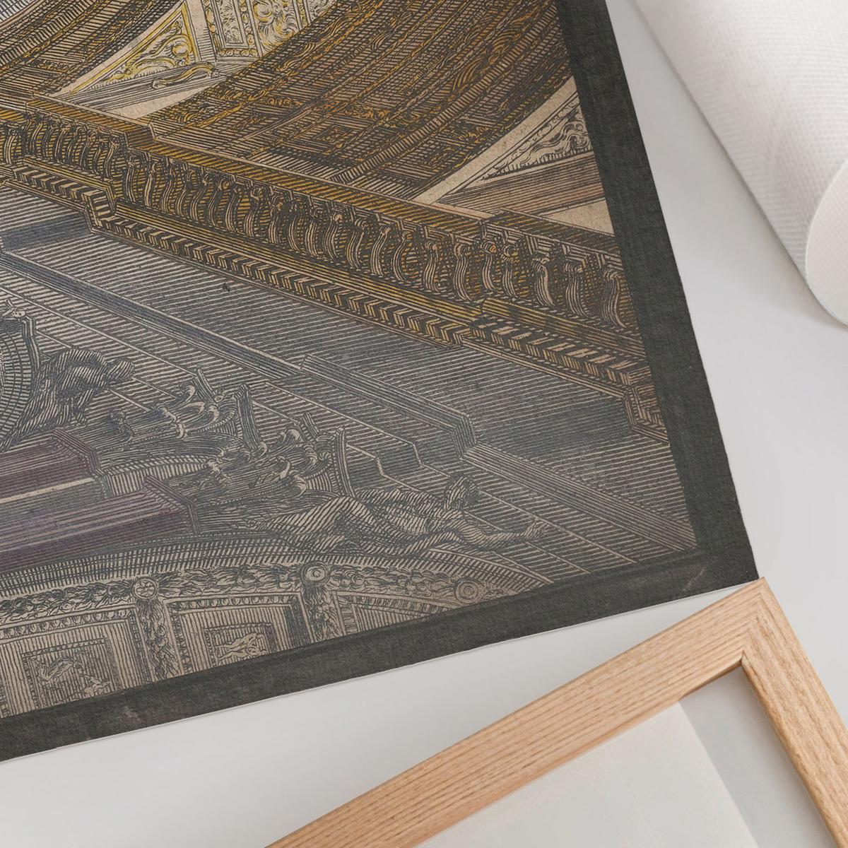 POSTER - 84x59 cm (A1) - Giovanni Battista Piranesi - Innenteil der Basilika - Grau, Textil (84/59.4/0.1cm) - TULUP