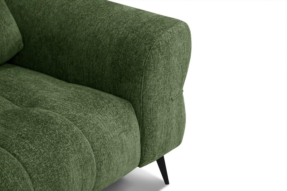 SOFA SALVINI 2,5-Sitzer, dunkelgrün - Dunkelgrün, Holz/Textil (206/88/99cm) - Wozimo