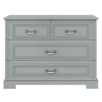 KINDERKOMMODE Ines – rustikale Eleganz und Funktionalität Grau - Grau, Holzwerkstoff (120/90/51cm) - RAUMHIRSCH FURNITURE