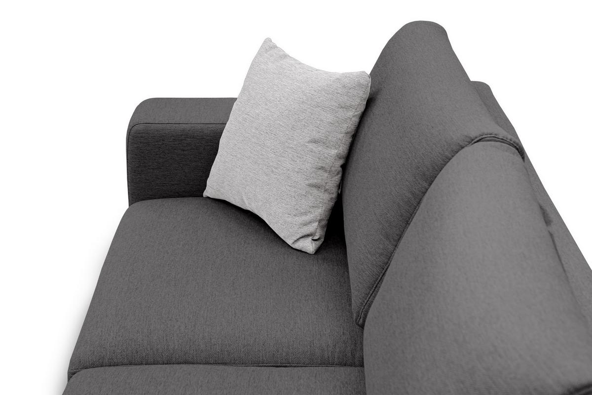 ECKSOFA OTTO 5-Sitzer, dunkelgrau - Dunkelgrau, Holzwerkstoff/Textil (279/219cm) - Wozimo