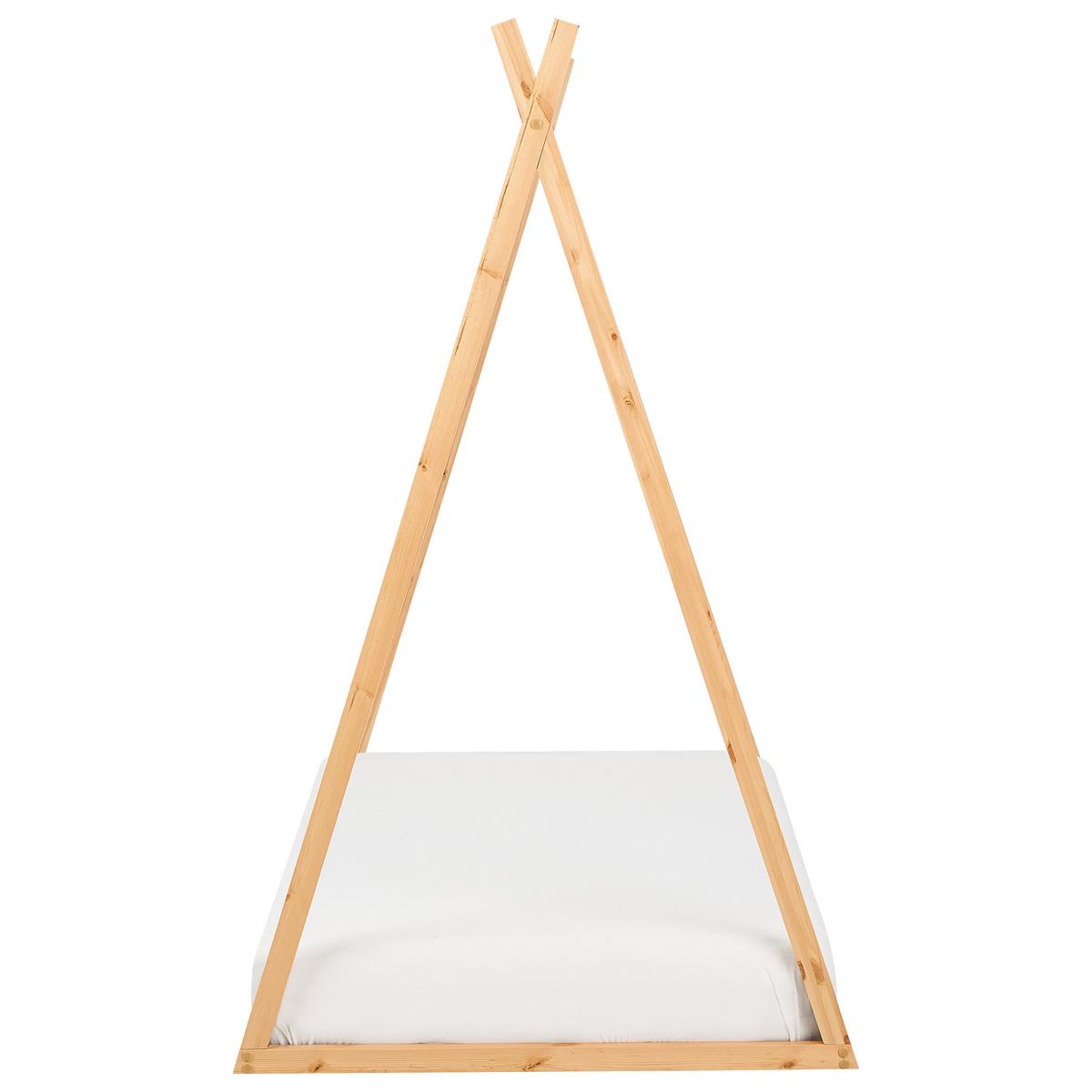 KINDERBETT Heller Holzfarbton 90-200 cm Saurat - Eschefarben, Holz (90/200cm) - Beliani
