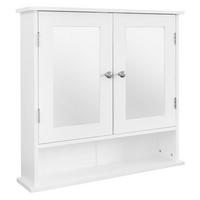SPIEGELSCHRANK - Weiß, Holzwerkstoff (58/56/13cm) - ML-DESIGN