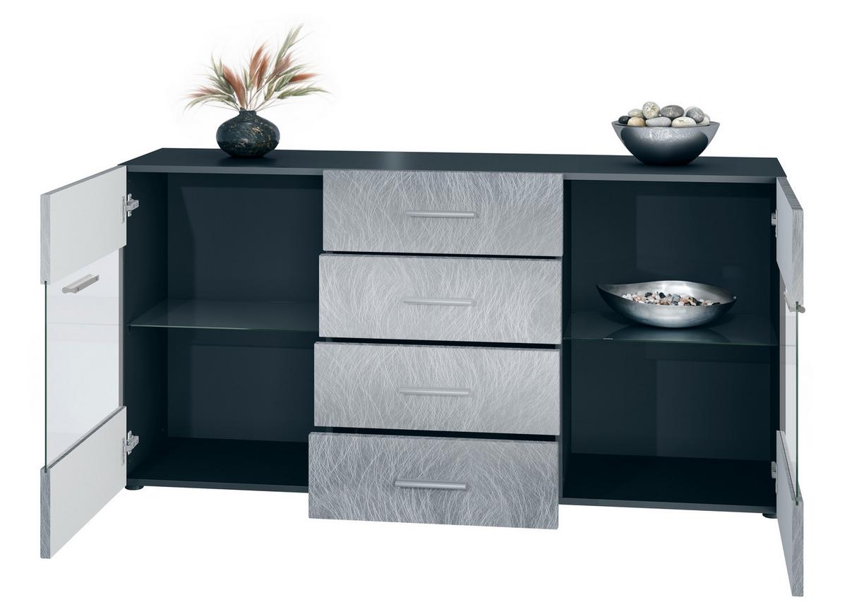 SIDEBOARD Carlos Eiche sägerau - Eiche San Remo, Holzwerkstoff (139/72/35cm) - Vladon
