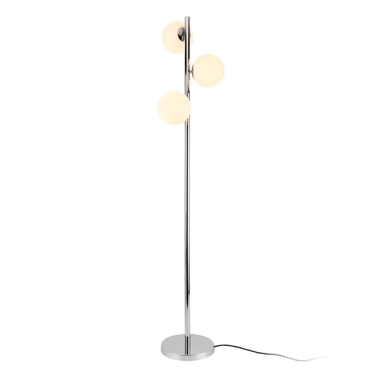 STEHLEUCHTE Gent - Grau, Metall (25/25/154cm) - lux.pro