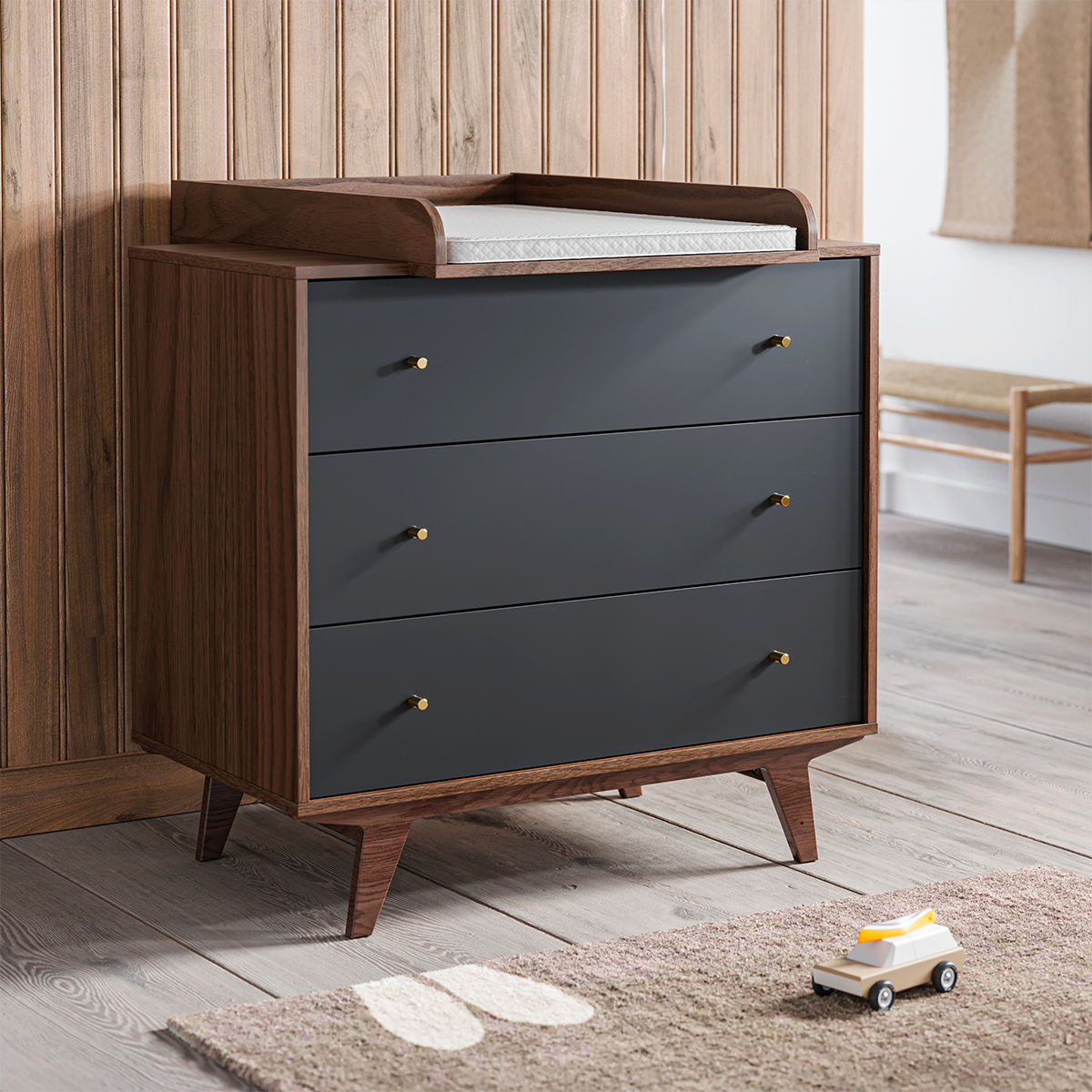 WICKELAUFSATZ Mid Holz - Braun, Holzwerkstoff (59/10/77cm) - Petits-meubles