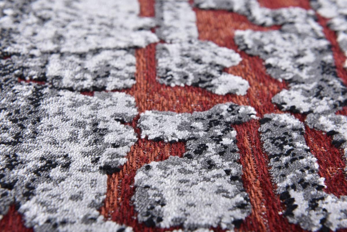 FLACHWEBETEPPICH Orelia 75x150 cm - Rot, Textil (75/150cm) - Gino Falcone