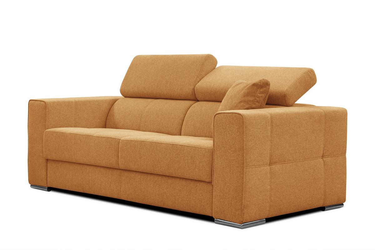 SOFA QUARTZ 3-Sitzer, orange - Orange, Holzwerkstoff/Textil (202/80/102cm) - Wozimo