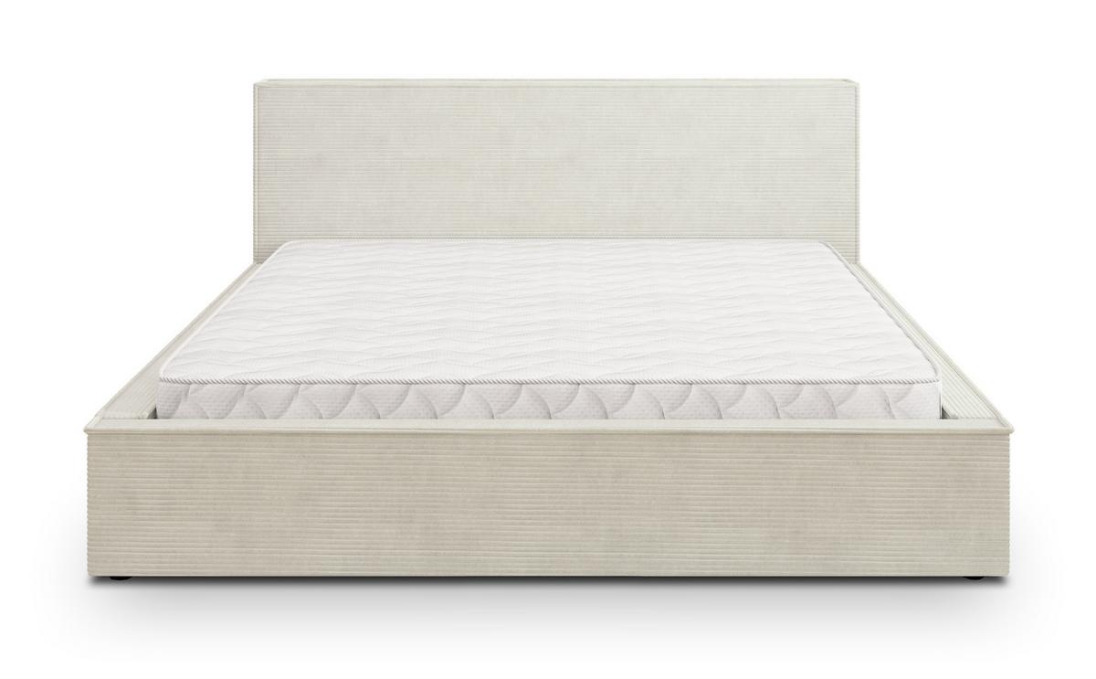 POLSTERBETT CELORA P 200x200 cm mit Bettkästen - Creme - Creme, Holz/Textil - MASSENO