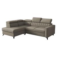 ECKSOFA Milano 2RRLXP, Seite: Links LXP+R+2R - Beige, Holz/Textil (249/195cm) - MIRJAN24