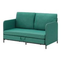 SCHLAFSOFA Soini - Grün, Textil/Metall (125/78/67cm) - [en.casa]
