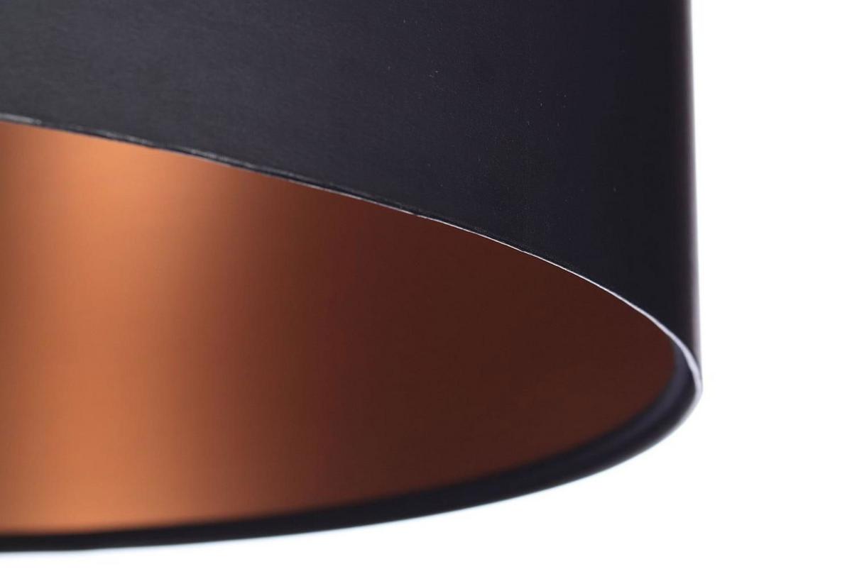 HÄNGELEUCHTE Kupfer 50/25 cm - Schwarz/Kupferfarben, Kunststoff (50/0.8/25cm) - ONZENO