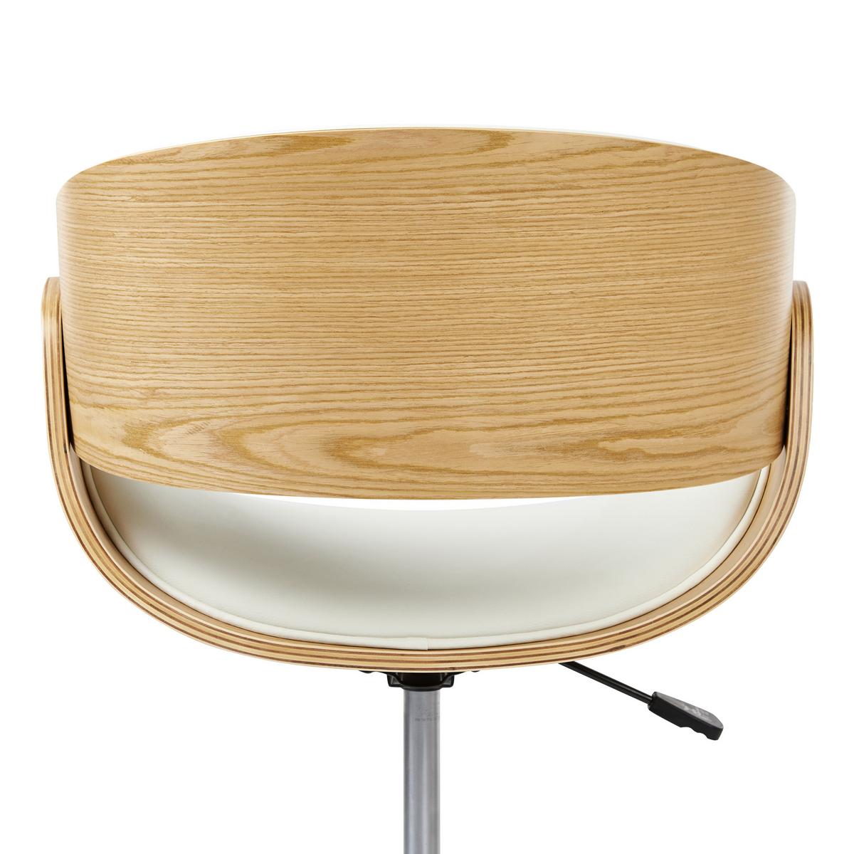 BÜROSTUHL Weiß Palatka - Weiß, Kunststoff (57/74/36cm) - Beliani