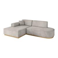 ECKSOFA Ottomane Links IREA-L1-v2 - 234x171x83 cm Hellbraun - Hellbraun, Holzwerkstoff/Textil (234/171cm) - ALTDECOR