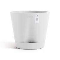 BLUMENTOPF Venice 20,1/17,7 cm Weiß - Weiß, Kunststoff (20.1/17.7cm) - Ecopots