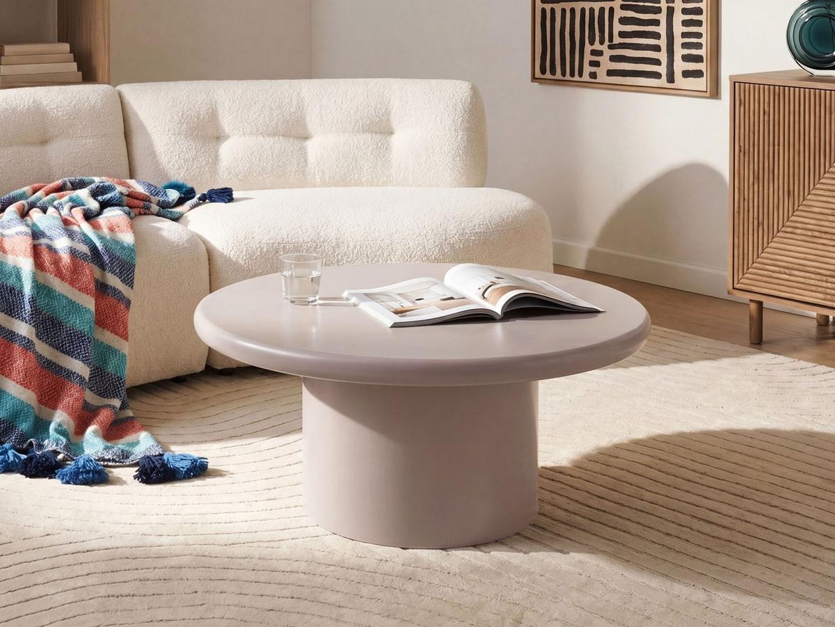 COUCHTISCH Taupe Yukon - Taupe/Beige, Holzwerkstoff (80/80/37cm) - Beliani