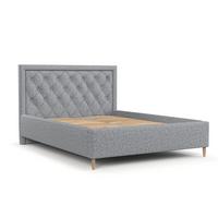 POLSTERBETT Lido 120/200 cm Grau im Riva Stoff - Naturfarben/Grau, Holz/Holzwerkstoff (120/200cm) - AltaBeds