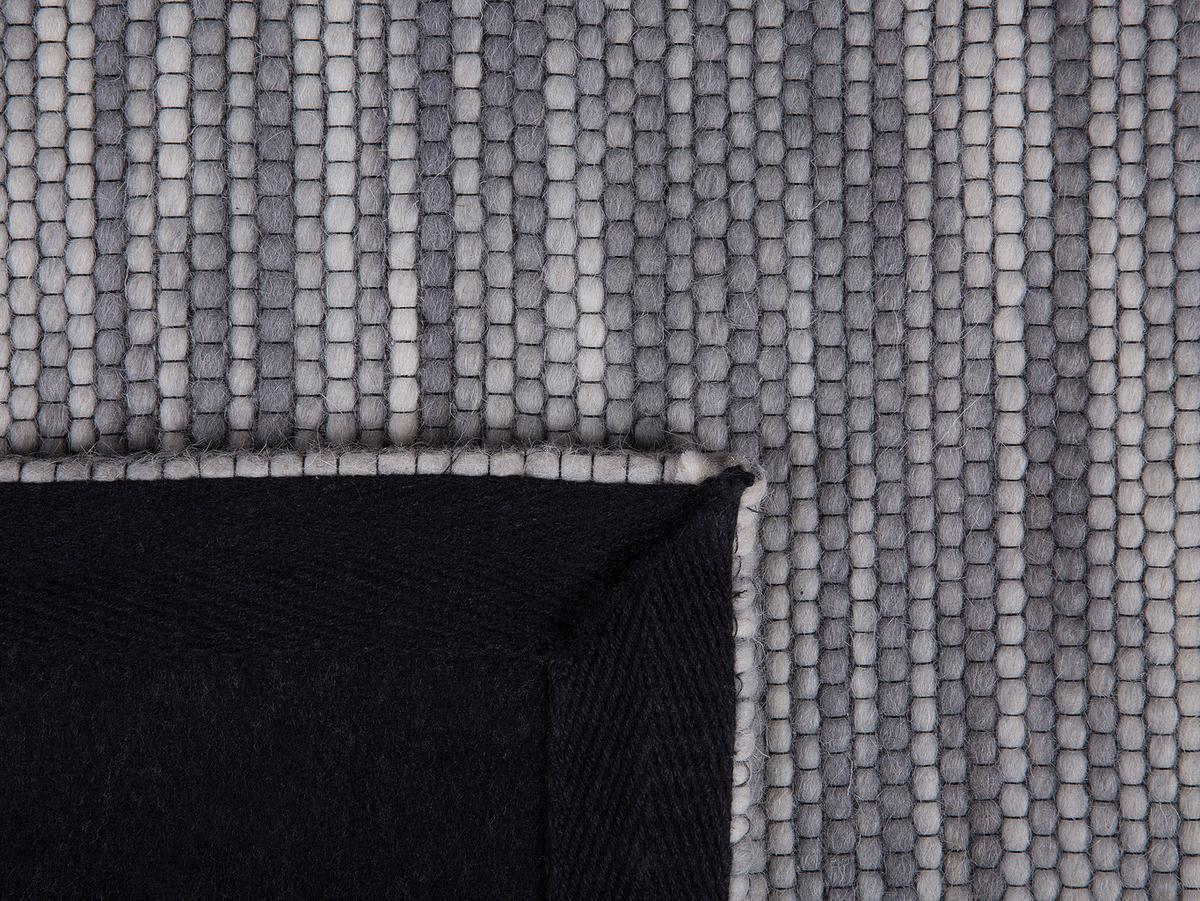 KURZFLOR-TEPPICH Kapakli 230/160 cm - Grau, Textil (160/230cm) - Beliani