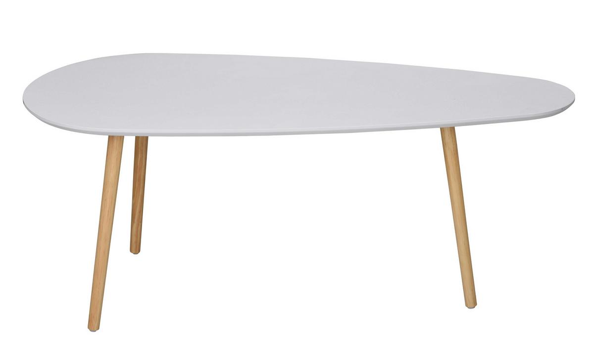 BEISTELLTISCH in weiß und in Holzoptik - 3er set - 103/50/42 cm - Weiß, Holzwerkstoff (56/50/42cm) - Calicosy