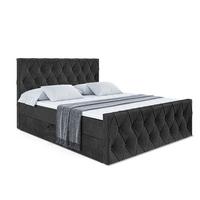 BOXBETT AMAY-Z - 200x200 cm - H3 - Schwarz - Schwarz, Holzwerkstoff (200/200cm) - ALTDECOR