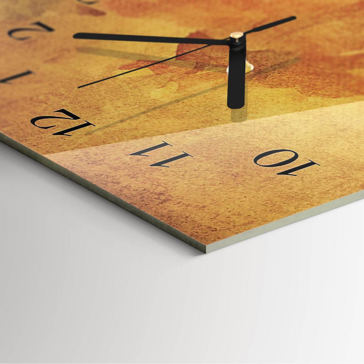WANDUHR aus Glas 30x60 cm - Muster - Multicolor, Glas (30/60/0.4cm) - TULUP