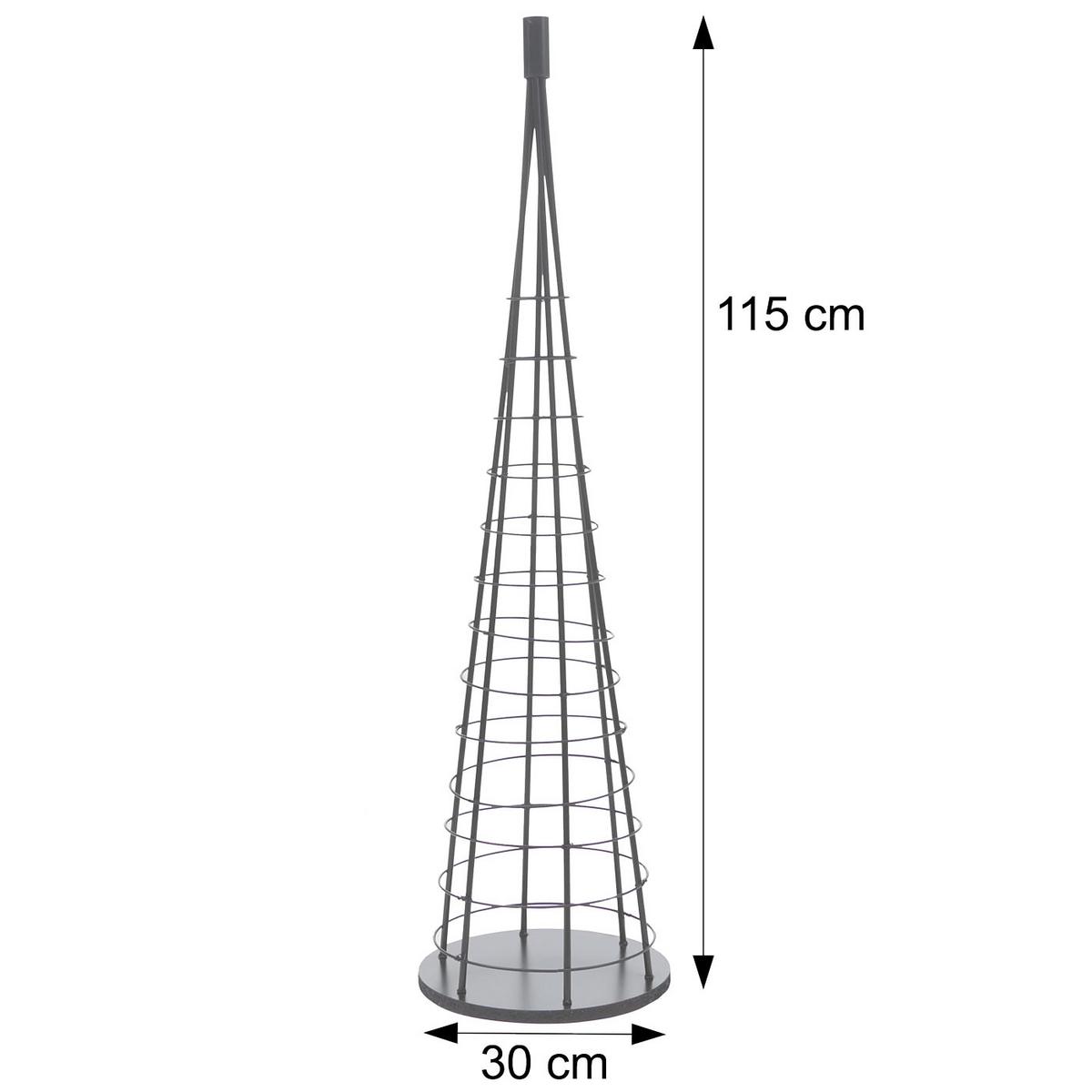 DEKO-BAUM Weiß - Weiß, Metall (30/115cm) - MCW