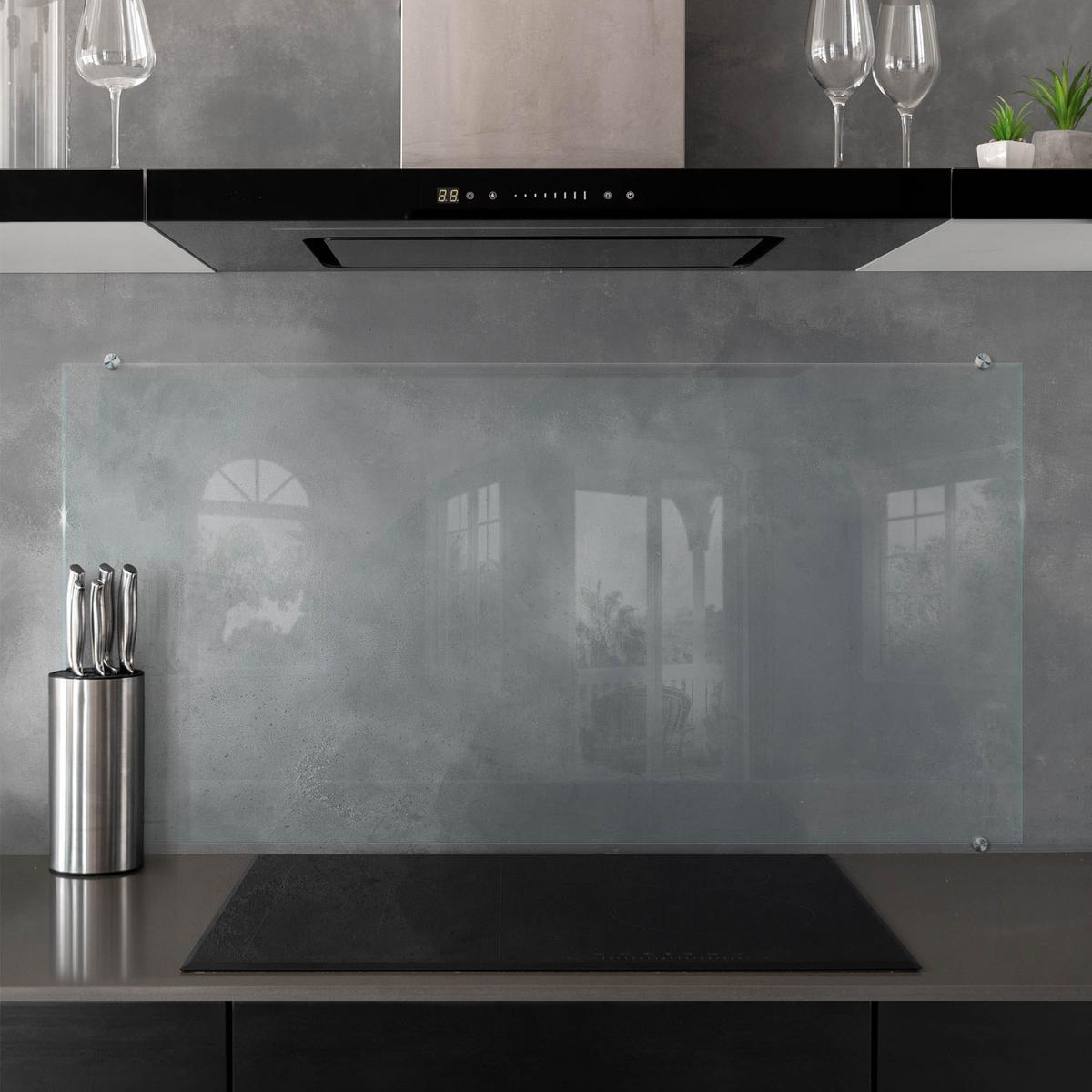 KÜCHENRÜCKWAND – 120x60 cm - Transparent, Glas (120/60/0.4cm) - Wallfluent