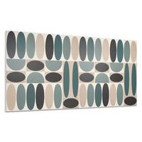 WANDPANEEL 6x 60x30 cm selbstklebend Ovalis - Petrol, Kunststoff (30/1.6/60cm) - Wallfluent