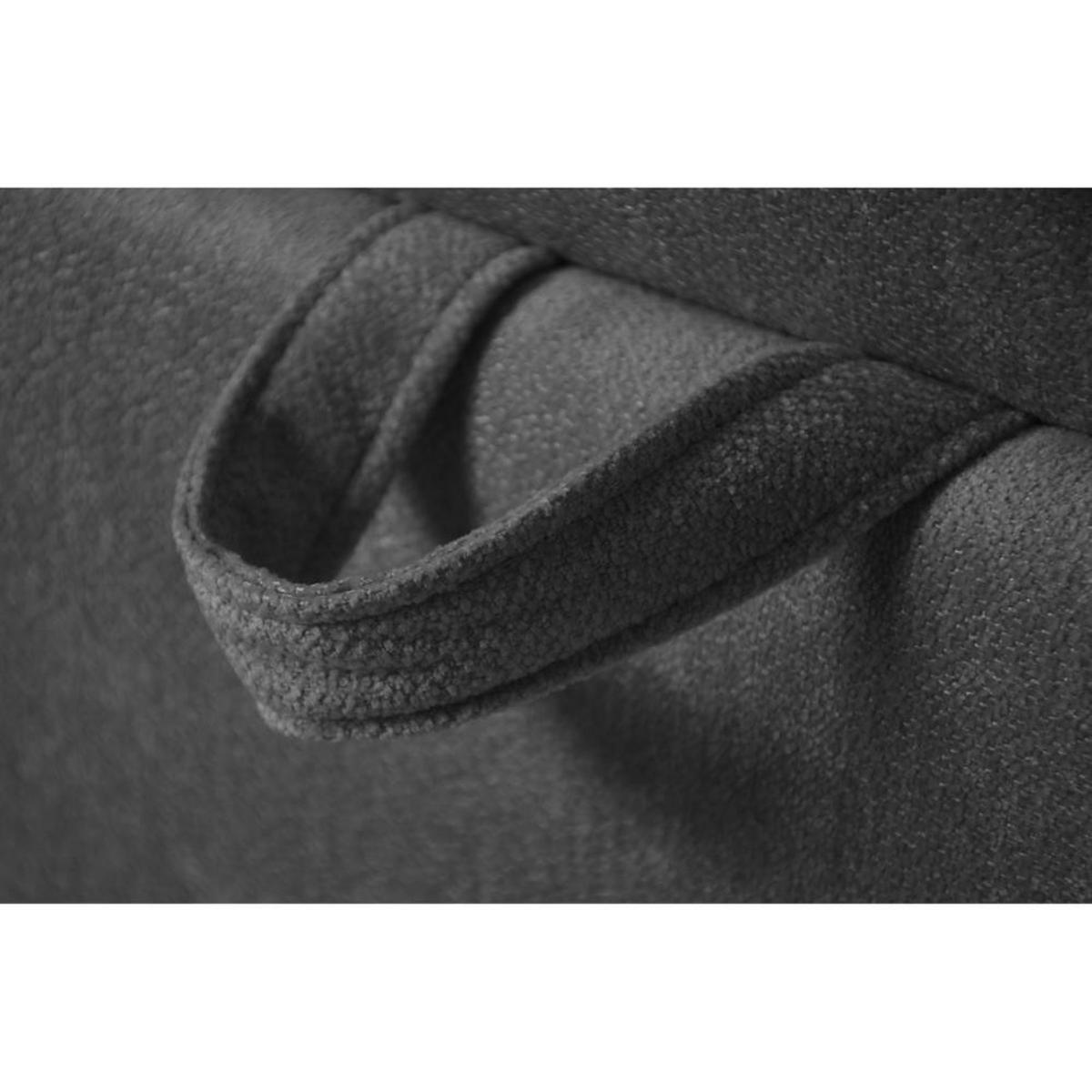 BOXBETT Solido mit Bettkasten 140x200 cm grau - Schwarz/Grau, Textil/Metall (140/200cm) - Beautysofa