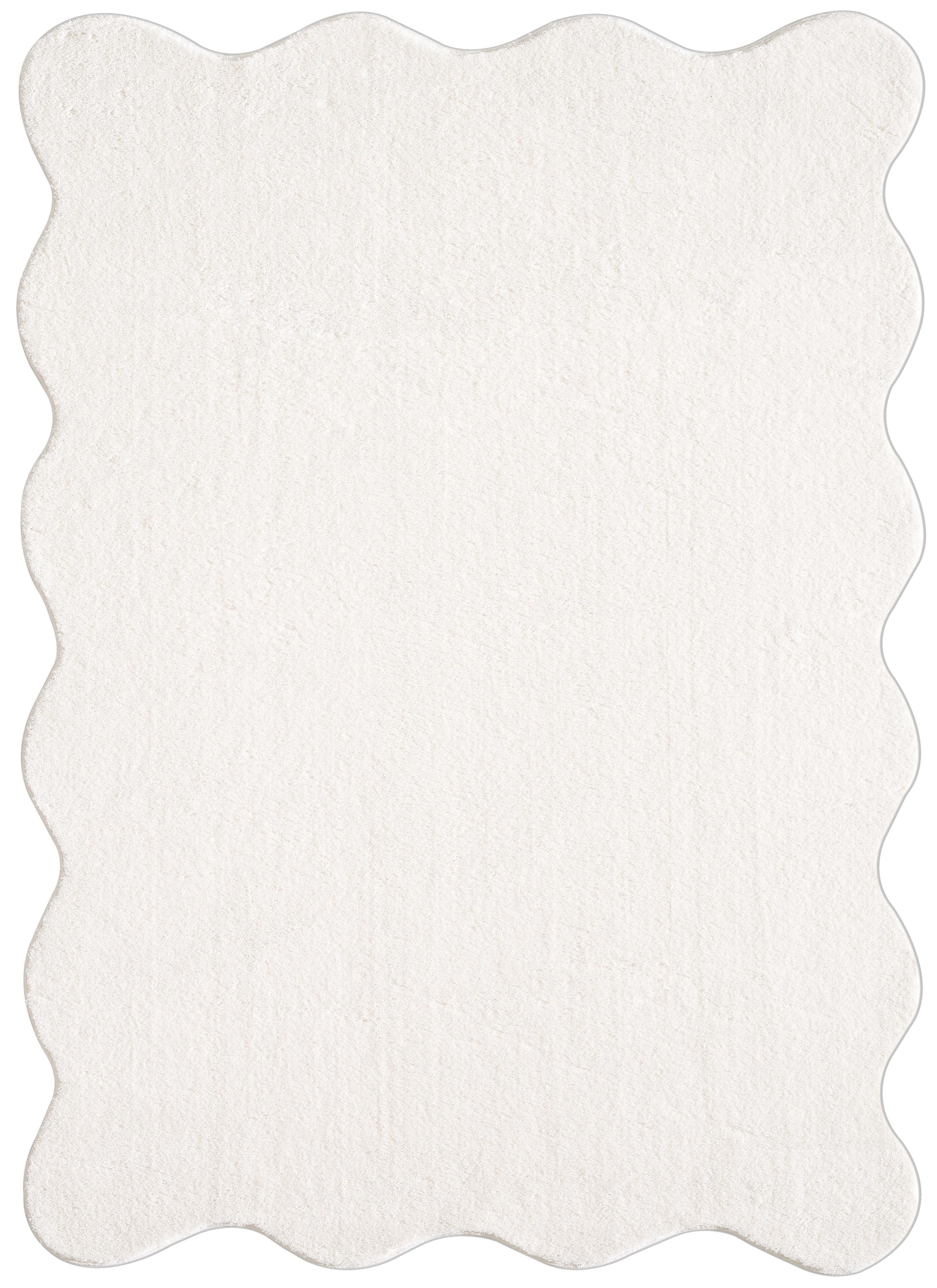 HOCHFLORTEPPICH Antirutsch Uni TIRSO Polyester Creme 160 x 220 cm - Beige, Textil (160/220cm) - KADIMA DESIGN