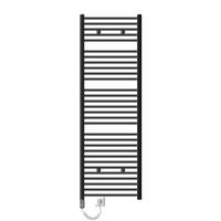BADHEIZKÖRPER elektrisch Sahara 600x1800 mm Anthrazit gerade mit Heizstab 900W - Anthrazit, Metall (3/180/60cm) - LuxeBath