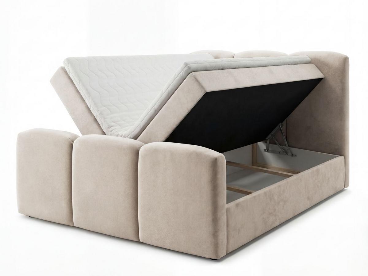 BOXBETT Campi 180x200 Beige - Beige, Holz/Textil (180/200cm) - Graingold