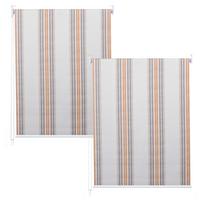 ROLLO Grau, Braun, Orange - Braun/Orange, Textil (120/230/1cm) - MCW