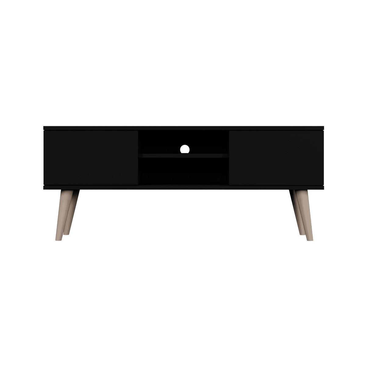 TV-MÖBEL Toronto Schwarz - Schwarz, Holzwerkstoff (120/35/55cm) - Petits-meubles